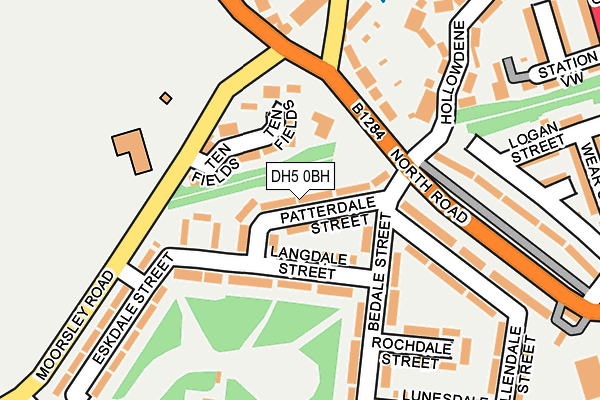 DH5 0BH map - OS OpenMap – Local (Ordnance Survey)