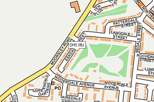 DH5 0BJ map - OS OpenMap – Local (Ordnance Survey)
