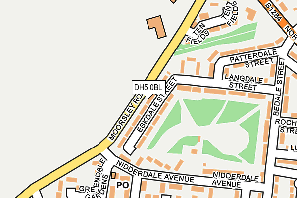 DH5 0BL map - OS OpenMap – Local (Ordnance Survey)