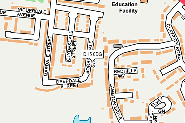 DH5 0DG map - OS OpenMap – Local (Ordnance Survey)