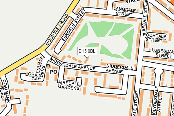 DH5 0DL map - OS OpenMap – Local (Ordnance Survey)