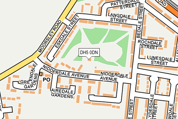 DH5 0DN map - OS OpenMap – Local (Ordnance Survey)