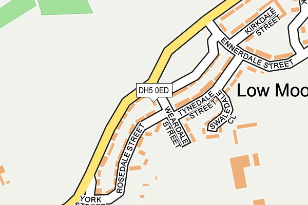DH5 0ED map - OS OpenMap – Local (Ordnance Survey)