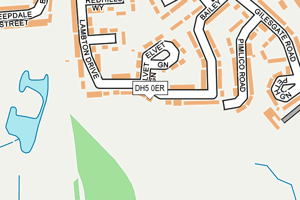 DH5 0ER map - OS OpenMap – Local (Ordnance Survey)