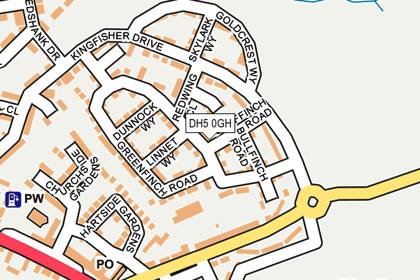 DH5 0GH map - OS OpenMap – Local (Ordnance Survey)