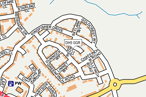DH5 0GR map - OS OpenMap – Local (Ordnance Survey)