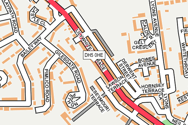 DH5 0HE map - OS OpenMap – Local (Ordnance Survey)
