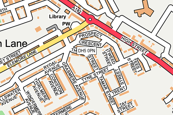 DH5 0PN map - OS OpenMap – Local (Ordnance Survey)