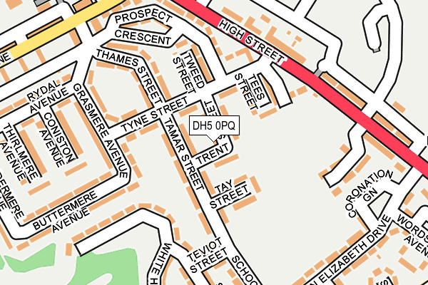 DH5 0PQ map - OS OpenMap – Local (Ordnance Survey)