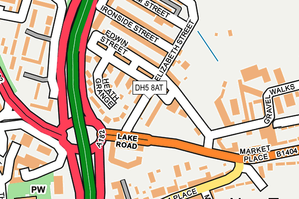 DH5 8AT map - OS OpenMap – Local (Ordnance Survey)