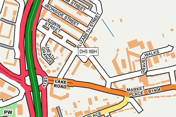 DH5 8BH map - OS OpenMap – Local (Ordnance Survey)