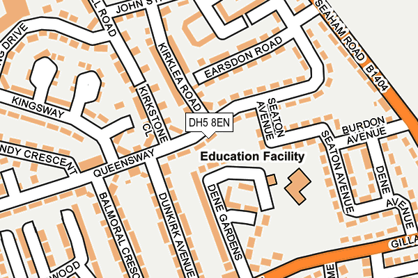 DH5 8EN map - OS OpenMap – Local (Ordnance Survey)