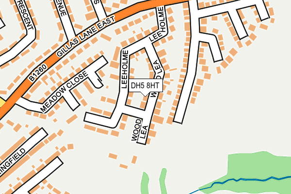 DH5 8HT map - OS OpenMap – Local (Ordnance Survey)