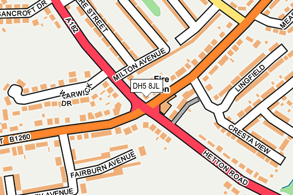 DH5 8JL map - OS OpenMap – Local (Ordnance Survey)