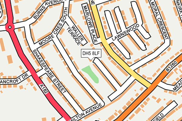 DH5 8LF map - OS OpenMap – Local (Ordnance Survey)