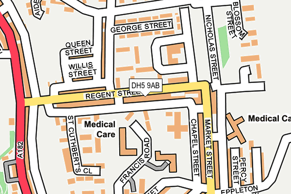 DH5 9AB map - OS OpenMap – Local (Ordnance Survey)