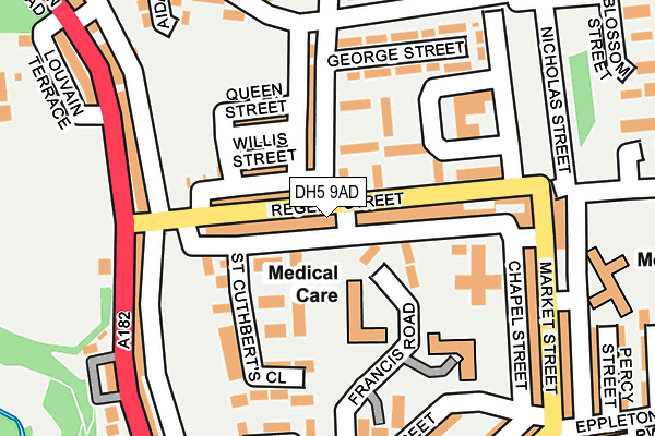 DH5 9AD map - OS OpenMap – Local (Ordnance Survey)