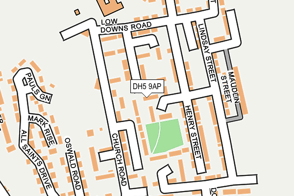 DH5 9AP map - OS OpenMap – Local (Ordnance Survey)