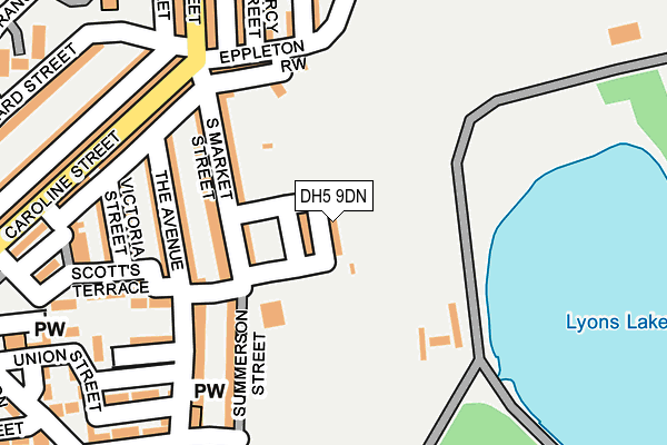 DH5 9DN map - OS OpenMap – Local (Ordnance Survey)