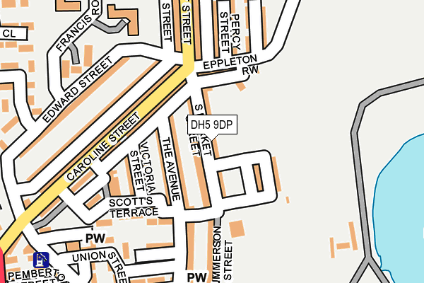 DH5 9DP map - OS OpenMap – Local (Ordnance Survey)