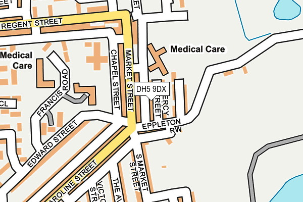 DH5 9DX map - OS OpenMap – Local (Ordnance Survey)