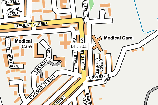 DH5 9DZ map - OS OpenMap – Local (Ordnance Survey)