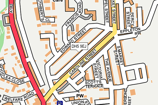 DH5 9EJ map - OS OpenMap – Local (Ordnance Survey)