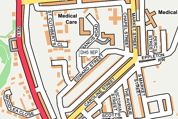 DH5 9EP map - OS OpenMap – Local (Ordnance Survey)