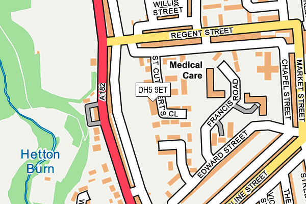 DH5 9ET map - OS OpenMap – Local (Ordnance Survey)