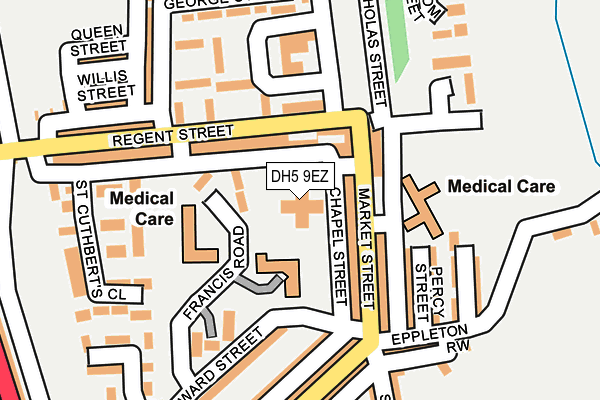 DH5 9EZ map - OS OpenMap – Local (Ordnance Survey)