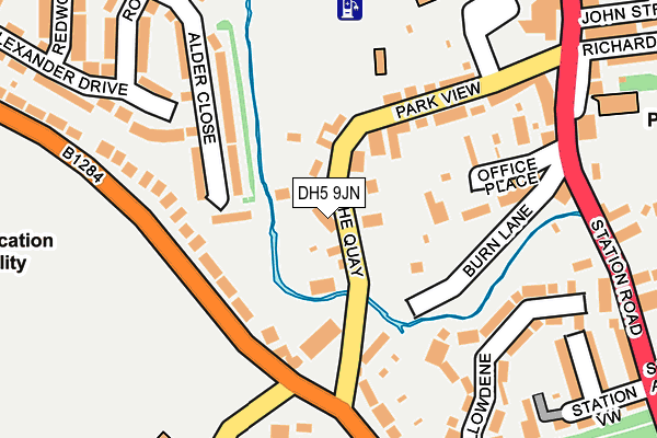 DH5 9JN map - OS OpenMap – Local (Ordnance Survey)