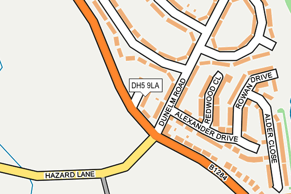 DH5 9LA map - OS OpenMap – Local (Ordnance Survey)