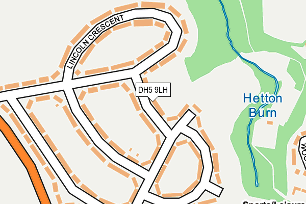 DH5 9LH map - OS OpenMap – Local (Ordnance Survey)