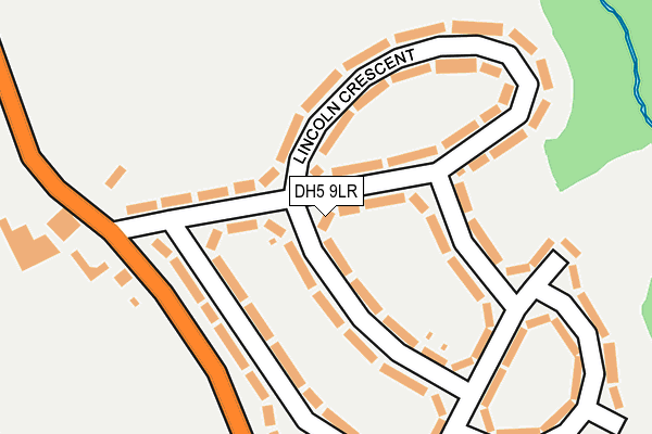 DH5 9LR map - OS OpenMap – Local (Ordnance Survey)
