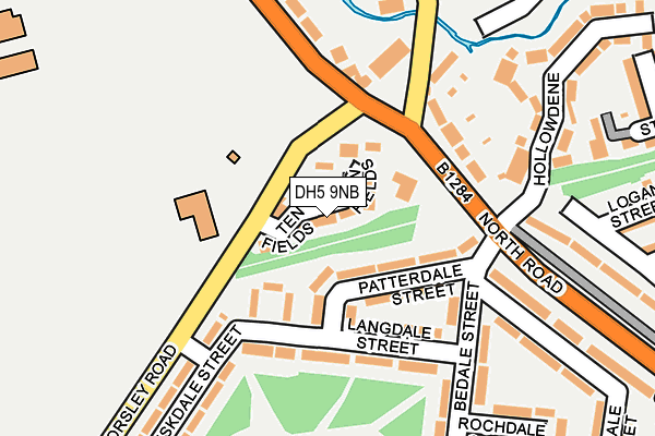 DH5 9NB map - OS OpenMap – Local (Ordnance Survey)