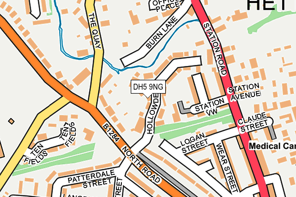 DH5 9NG map - OS OpenMap – Local (Ordnance Survey)