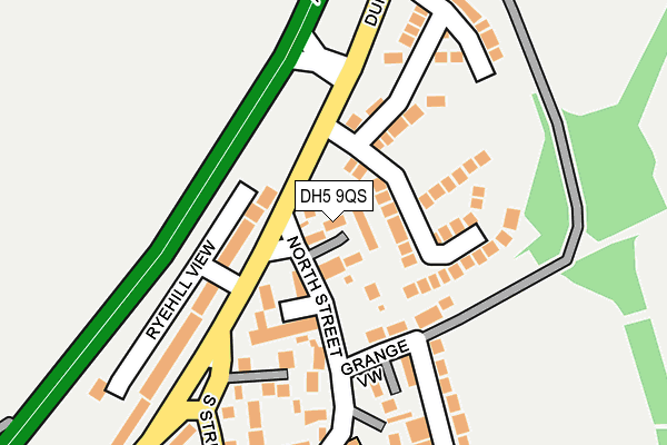 DH5 9QS map - OS OpenMap – Local (Ordnance Survey)