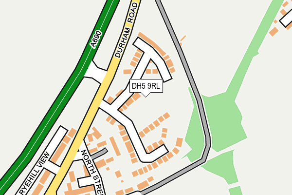 DH5 9RL map - OS OpenMap – Local (Ordnance Survey)