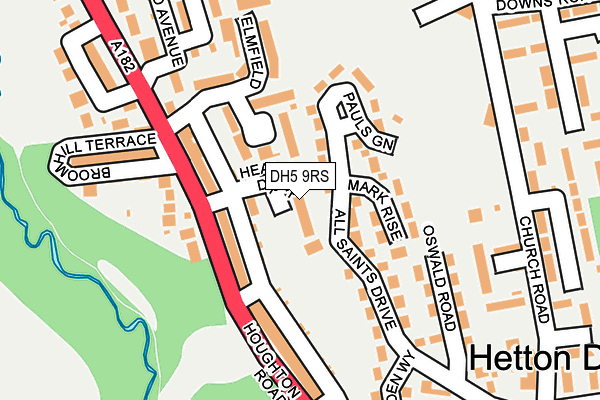 DH5 9RS map - OS OpenMap – Local (Ordnance Survey)