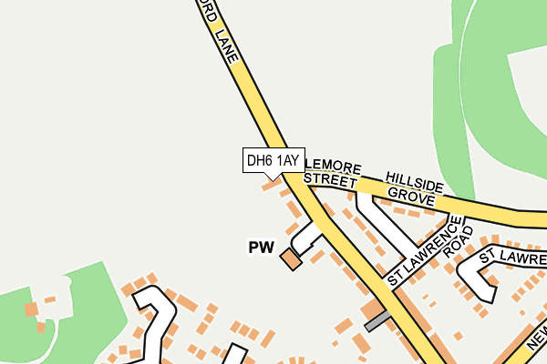 DH6 1AY map - OS OpenMap – Local (Ordnance Survey)