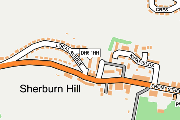 DH6 1HH map - OS OpenMap – Local (Ordnance Survey)