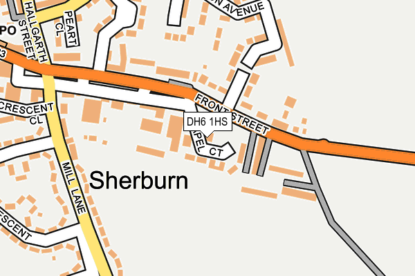 Map of JNR SHERBURN TAXIS LIMITED at local scale