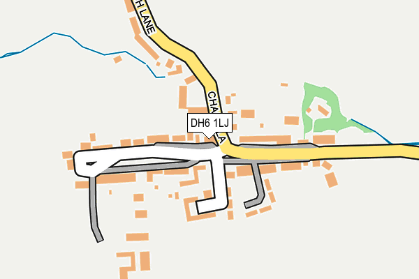 DH6 1LJ map - OS OpenMap – Local (Ordnance Survey)