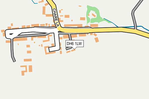 DH6 1LW map - OS OpenMap – Local (Ordnance Survey)