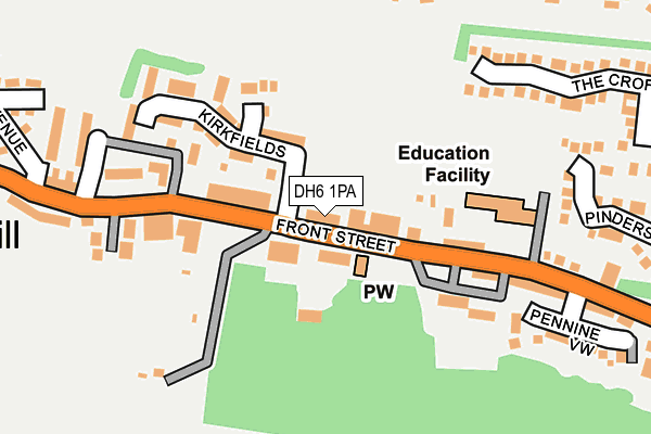 Map of RHPB LTD at local scale