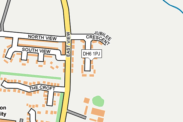 DH6 1PJ map - OS OpenMap – Local (Ordnance Survey)