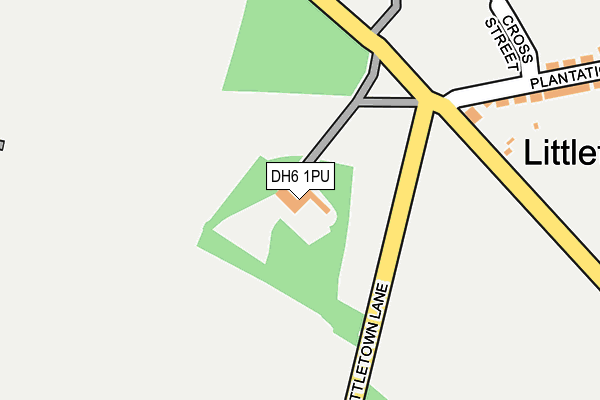 DH6 1PU map - OS OpenMap – Local (Ordnance Survey)