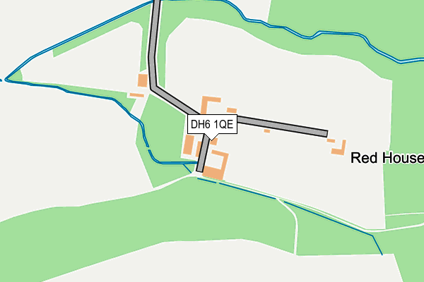 DH6 1QE map - OS OpenMap – Local (Ordnance Survey)