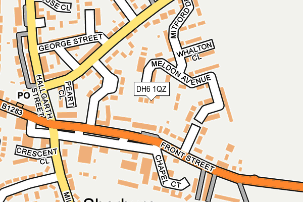 DH6 1QZ map - OS OpenMap – Local (Ordnance Survey)