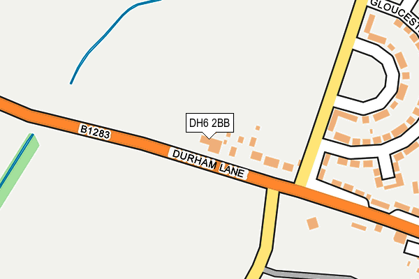 DH6 2BB map - OS OpenMap – Local (Ordnance Survey)